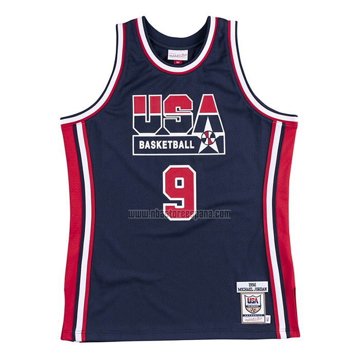 Camiseta USA 1992 Michael Jordan NO 9 Negro